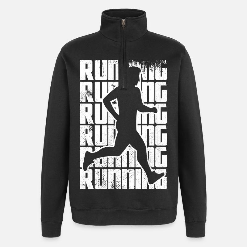 Courir pour le plaisir - Sweat à zip 1/4 - noir