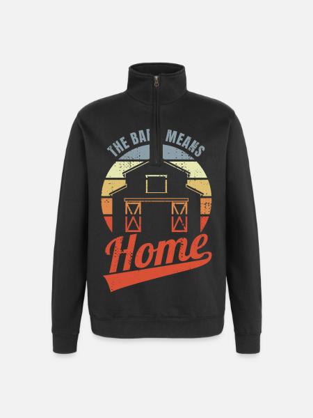 The Barn Means Home - Quarter-Zip Sweatshirt - black