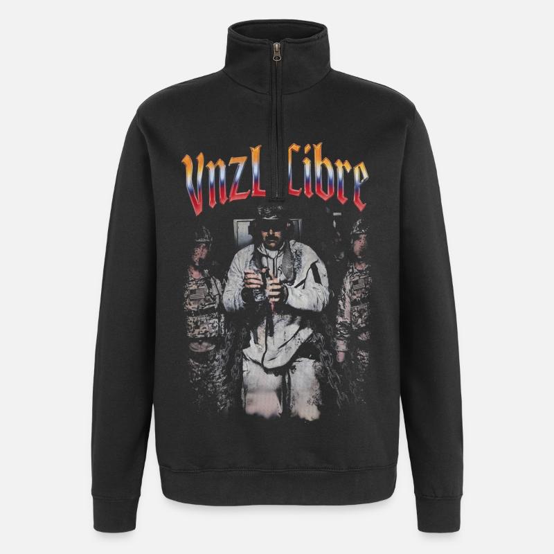 Free Venezuela - Quarter-Zip Sweatshirt - black