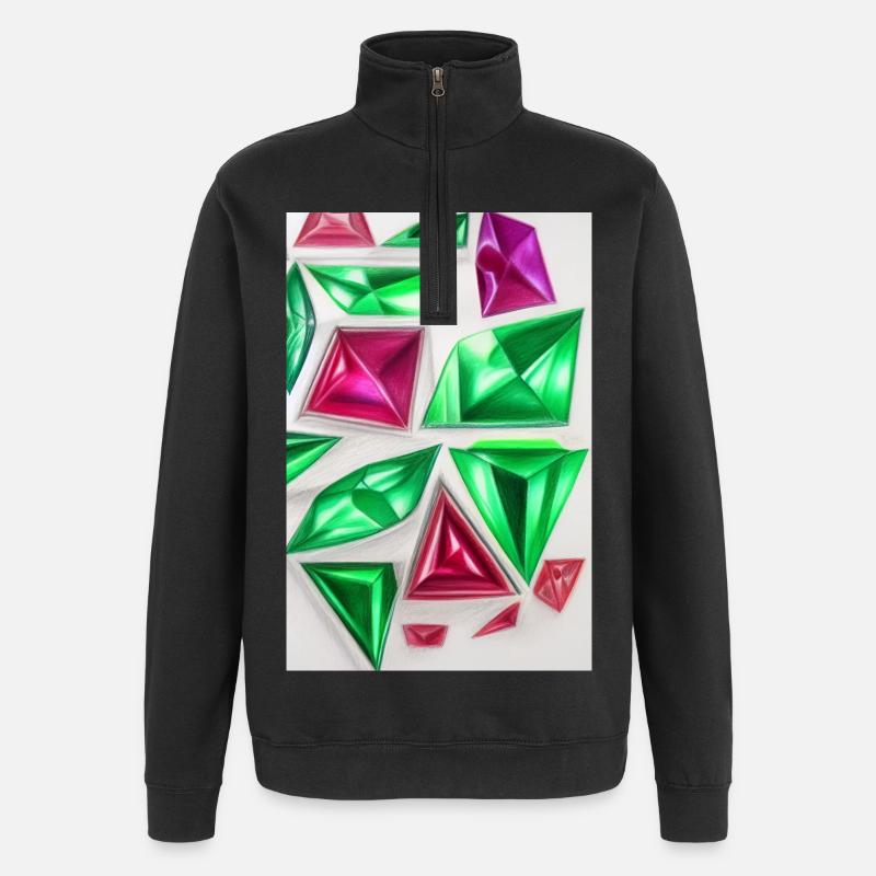 Gemstones - Quarter-Zip Sweatshirt - black