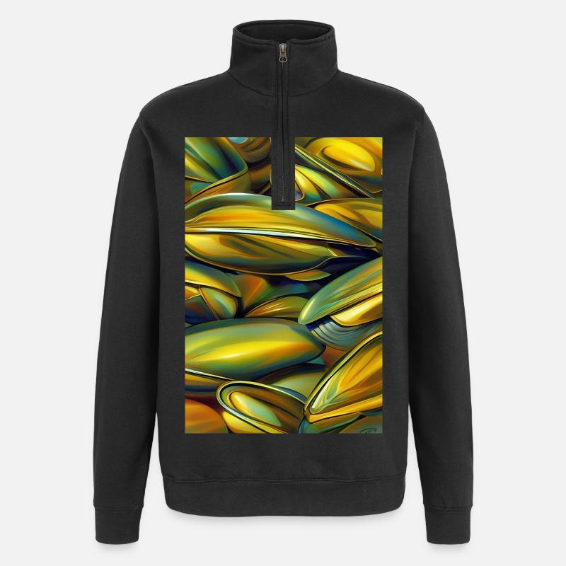 Moules - Sweat à zip 1/4 - noir