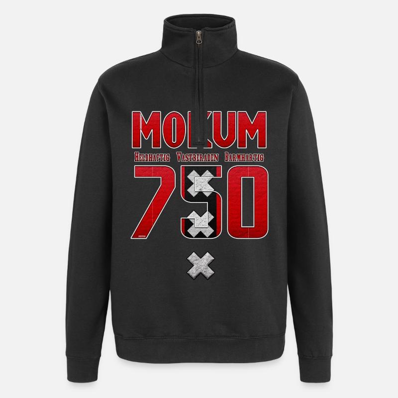 Amsterdam 750 HVB - Sweat à zip 1/4 - noir