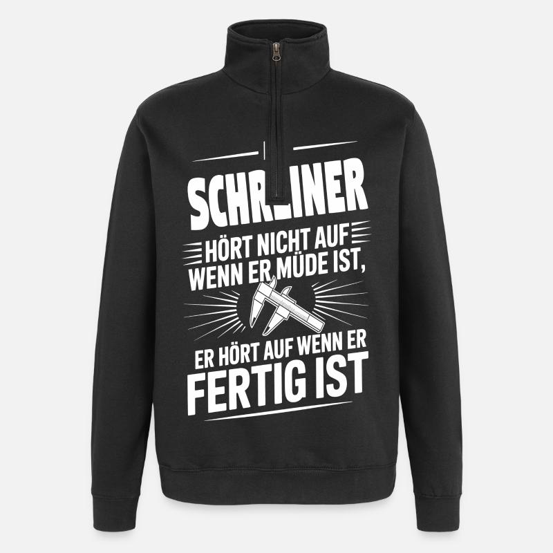 Carpenter Holzwurm the professional - Quarter-Zip Sweatshirt - black