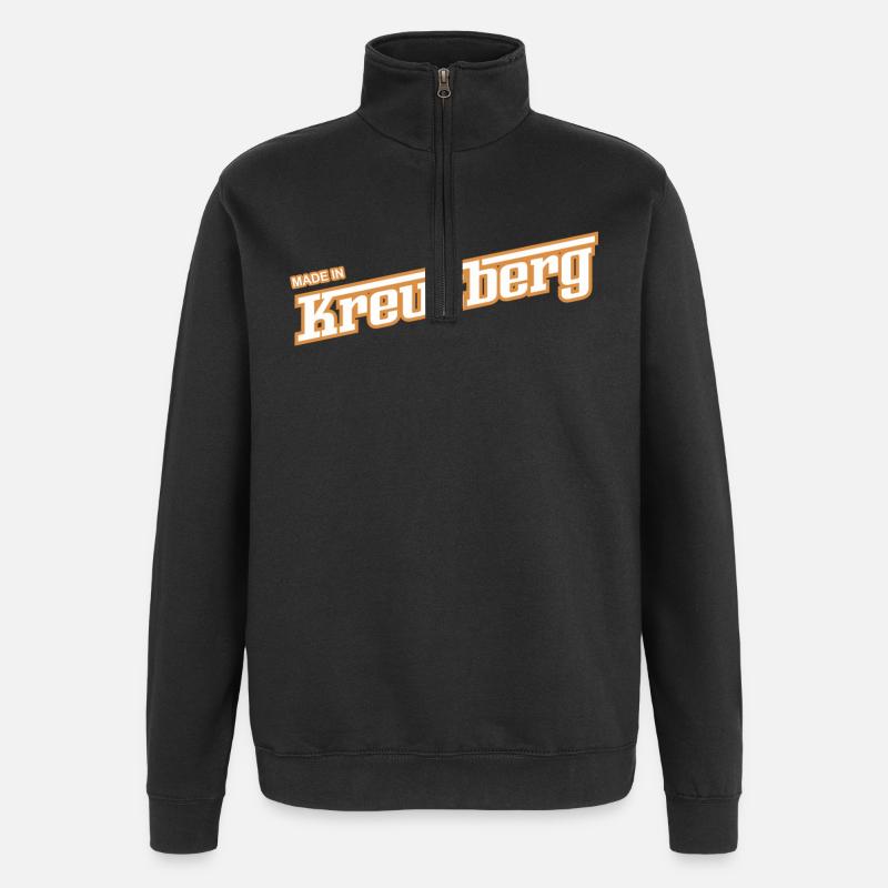 Kreuzberg - parce que c’est votre capuche ! - Sweat à zip 1/4 - noir
