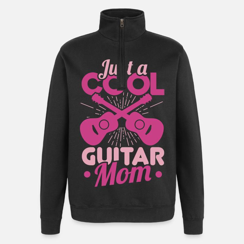 Guitar Nut - Quarter-Zip Sweatshirt - black