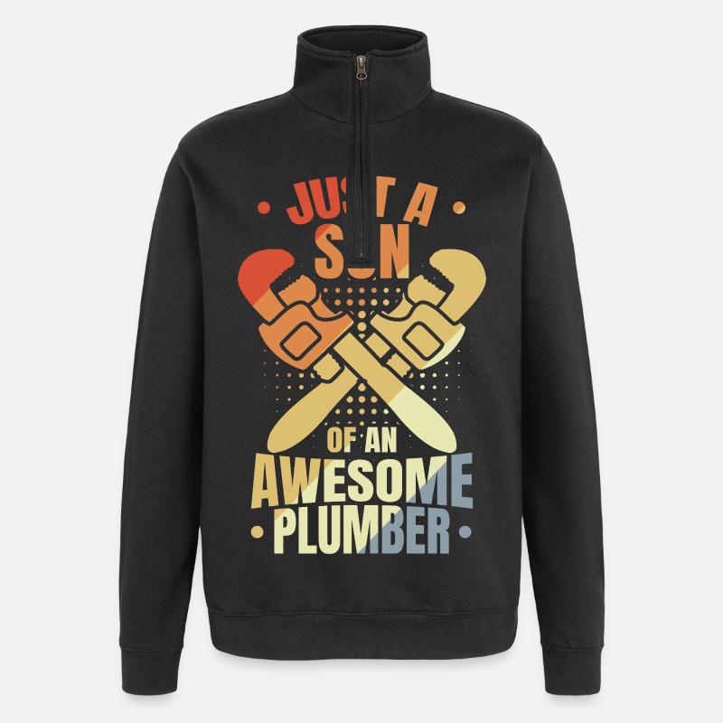 Fils d’un plombier - Sweat à zip 1/4 - noir