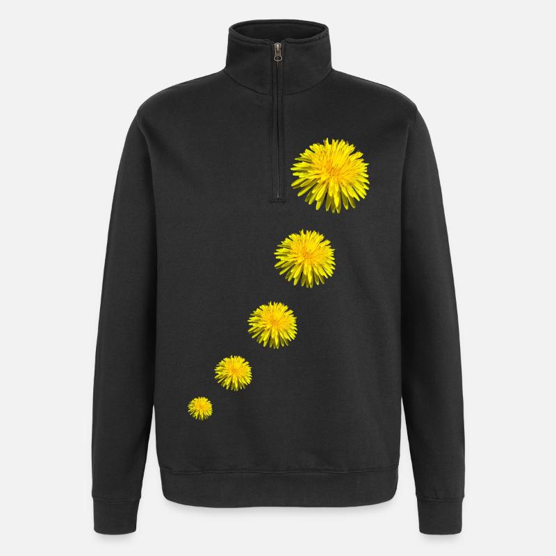 LÖWENZAHN II - Quarter-Zip-Sweatshirt - Schwarz
