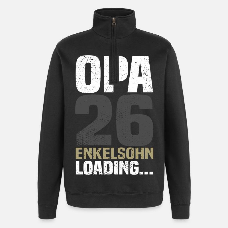 Opa 2026 - Quarter-Zip-Sweatshirt - Schwarz