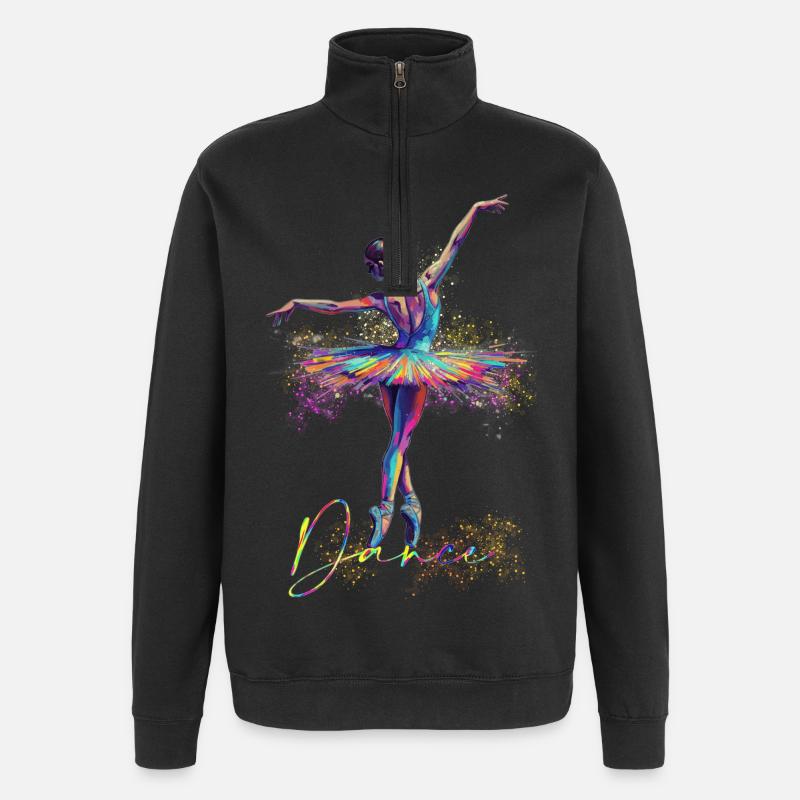 Danseur - Sweat à zip 1/4 - noir