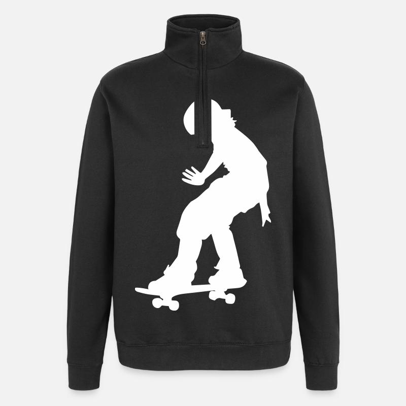 Skaterin - Quarter-Zip-Sweatshirt - Schwarz