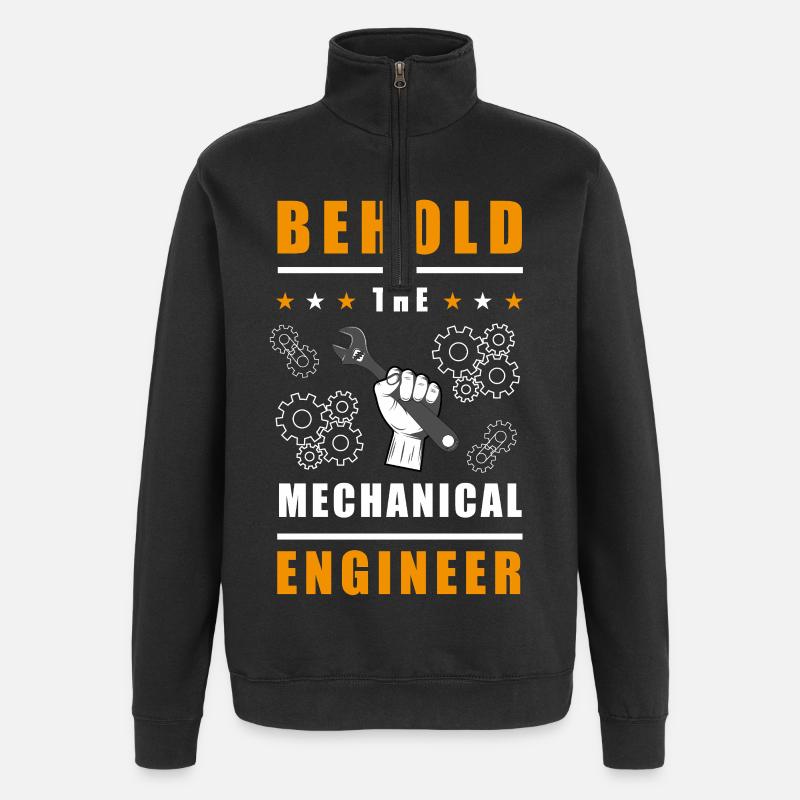 Mechanical Engineer Design - Quarter-Zip Sweatshirt - black