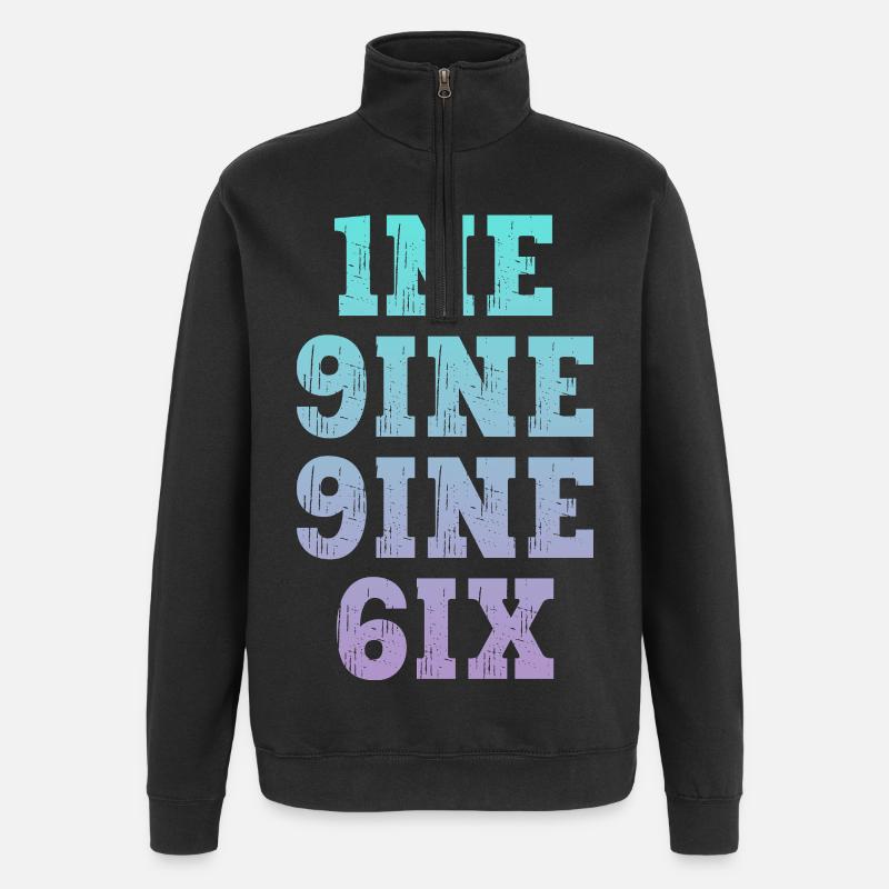 Millésime 1996 - Sweat à zip 1/4 - noir