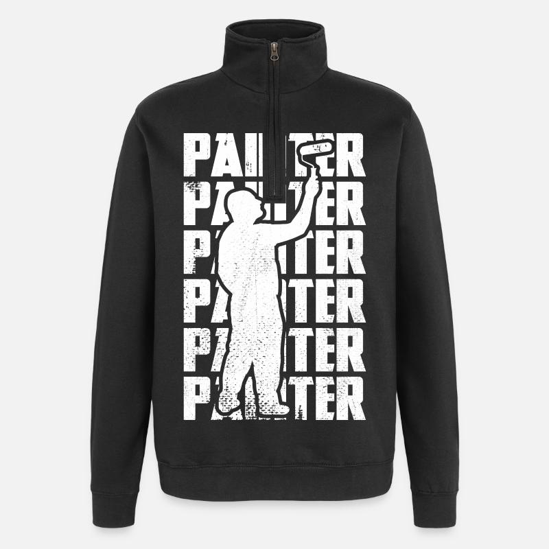 Master painter - Quarter-Zip Sweatshirt - black