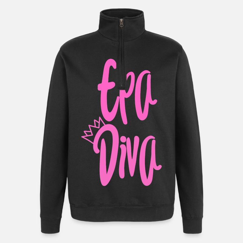 Diva de l’EPA - Sweat à zip 1/4 - noir