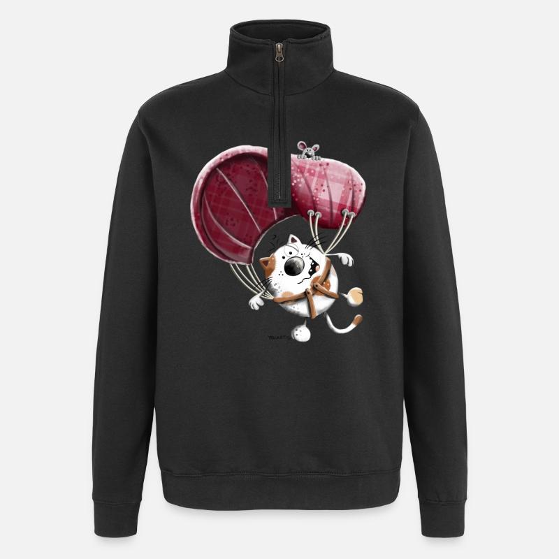 Frida on Air - Sweat à zip 1/4 - noir