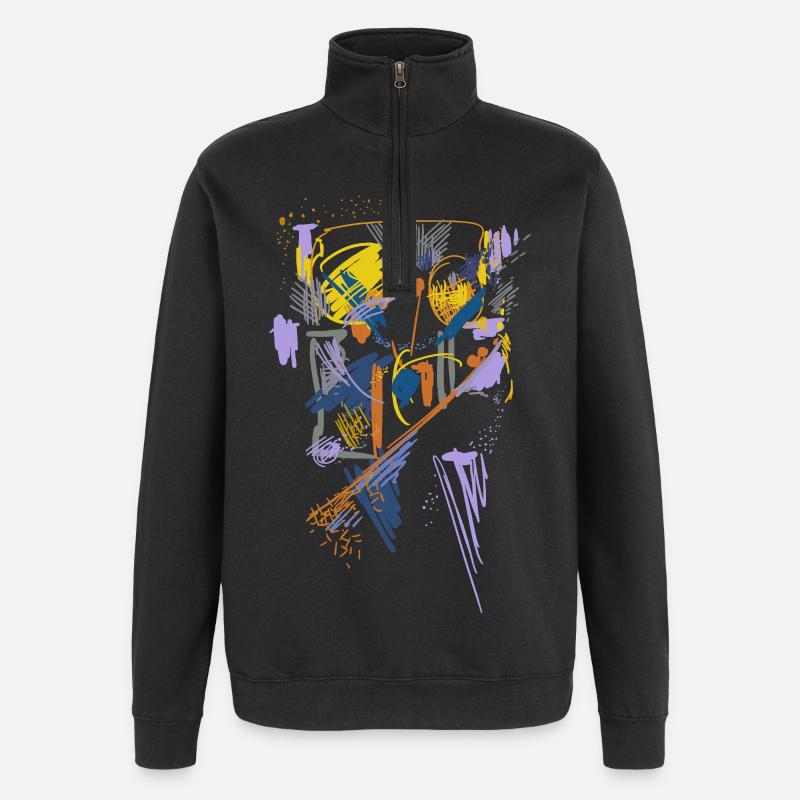 Architecture Abstract - Quarter-Zip Sweatshirt - black