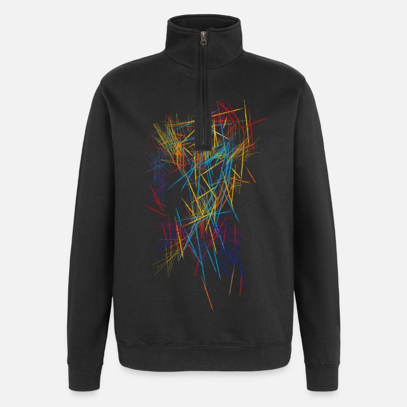 Abstract - Quarter-Zip Sweatshirt - black