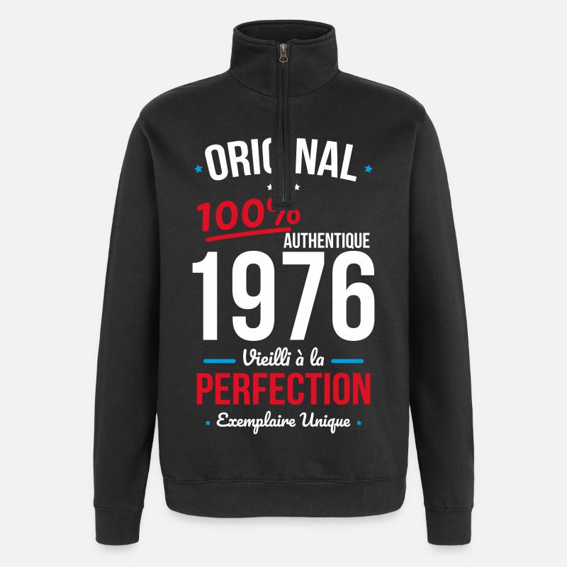 1976 – Original – Unique copy - Quarter-Zip Sweatshirt - black