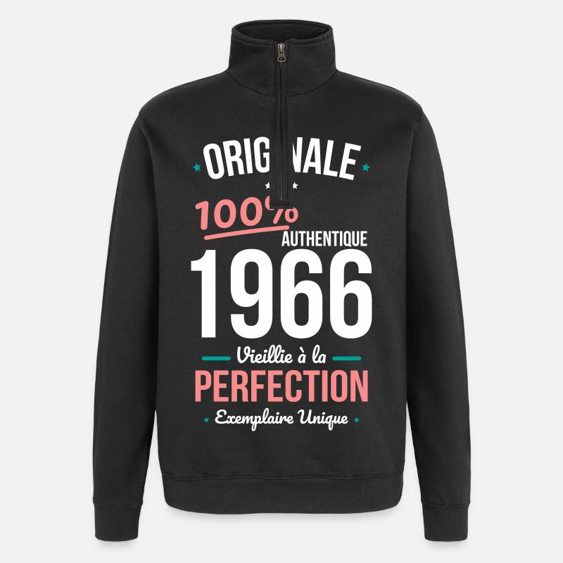 1966 – Original – Unique copy - Quarter-Zip Sweatshirt - black