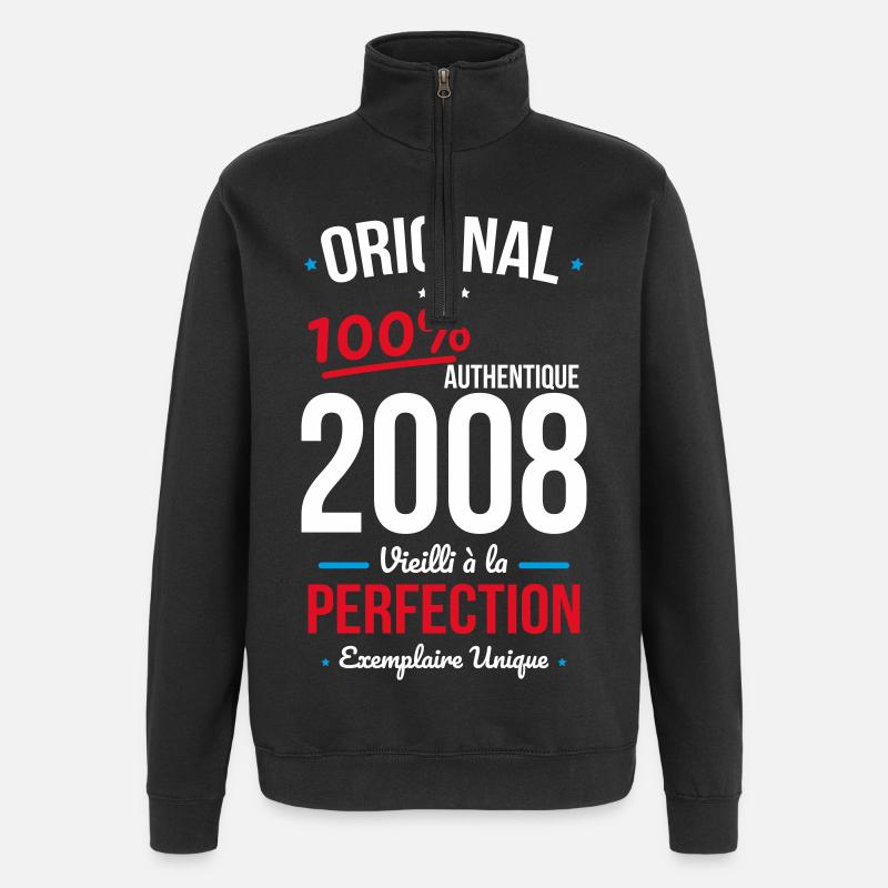 2008 – Original – Unique copy - Quarter-Zip Sweatshirt - black