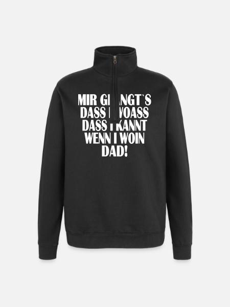 Mir glangt`s... - Quarter-Zip-Sweatshirt - Schwarz