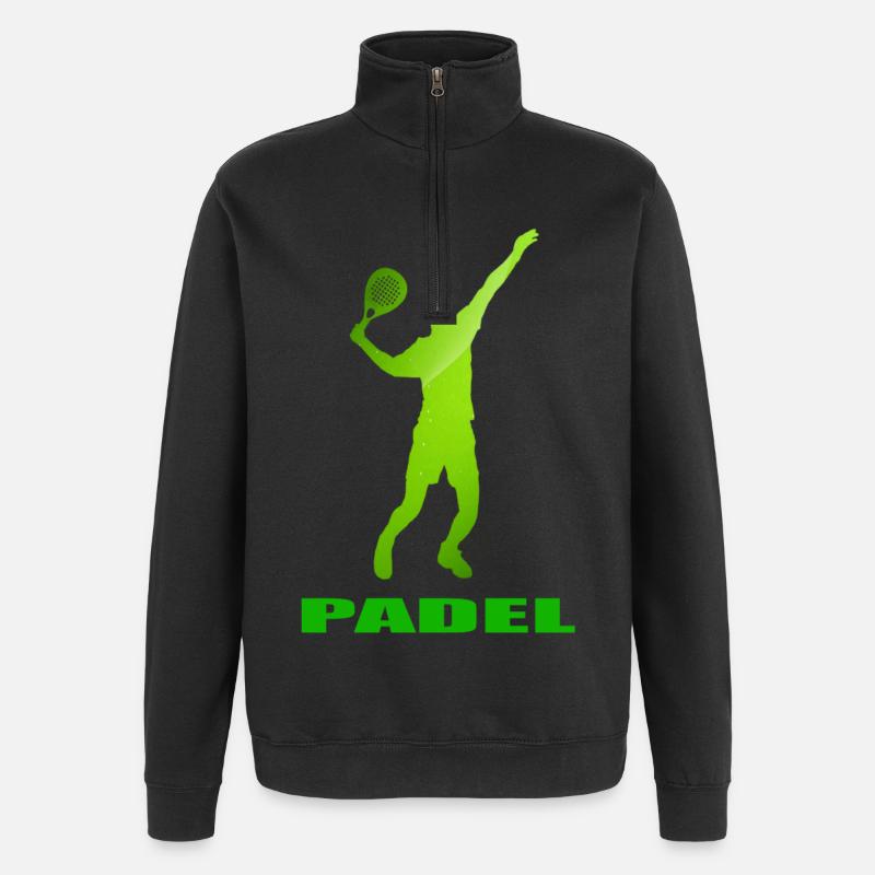 Padel - Sweat à zip 1/4 - noir