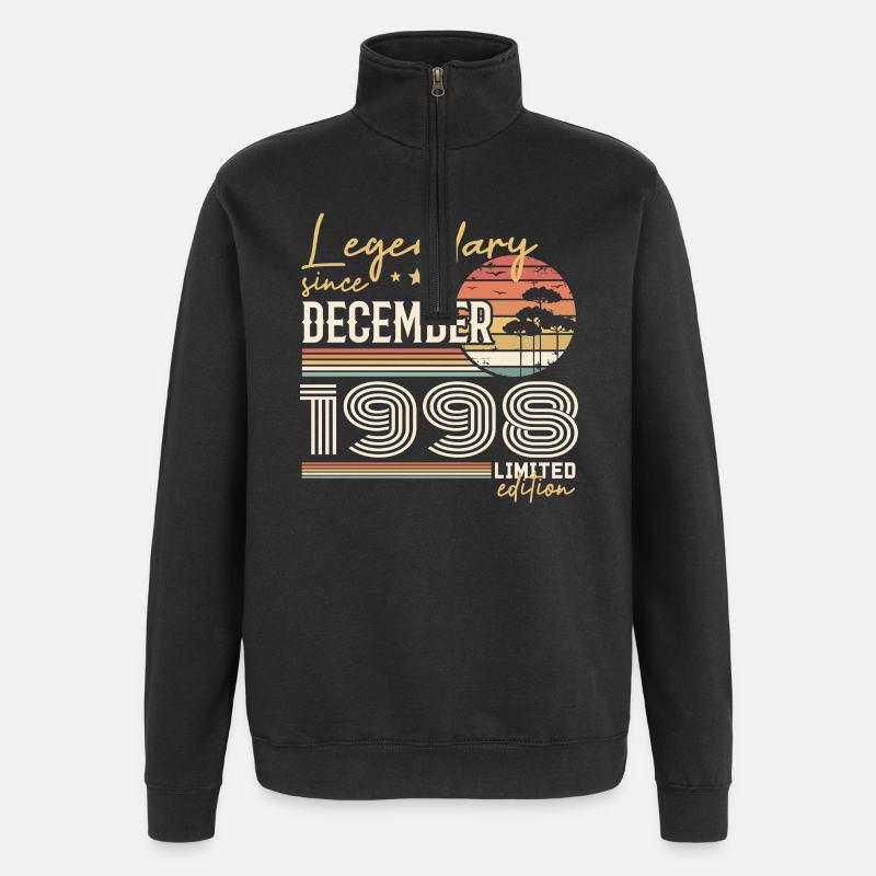 27th Anniversary Gift December 1998 - Quarter-Zip Sweatshirt - black