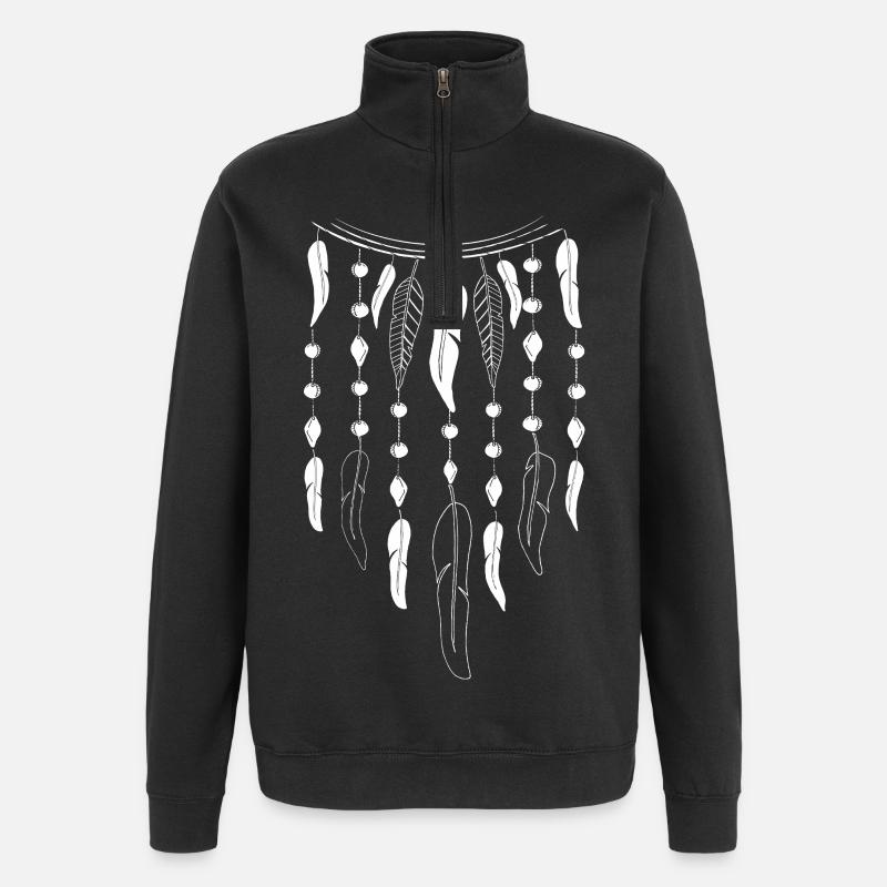 Tatouage - Sweat à zip 1/4 - noir