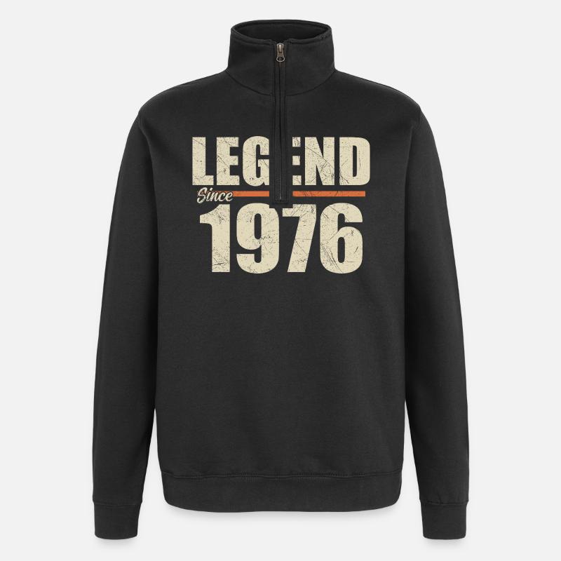 Birthday 1976 | Legend since 1976 - Quarter-Zip Sweatshirt - black