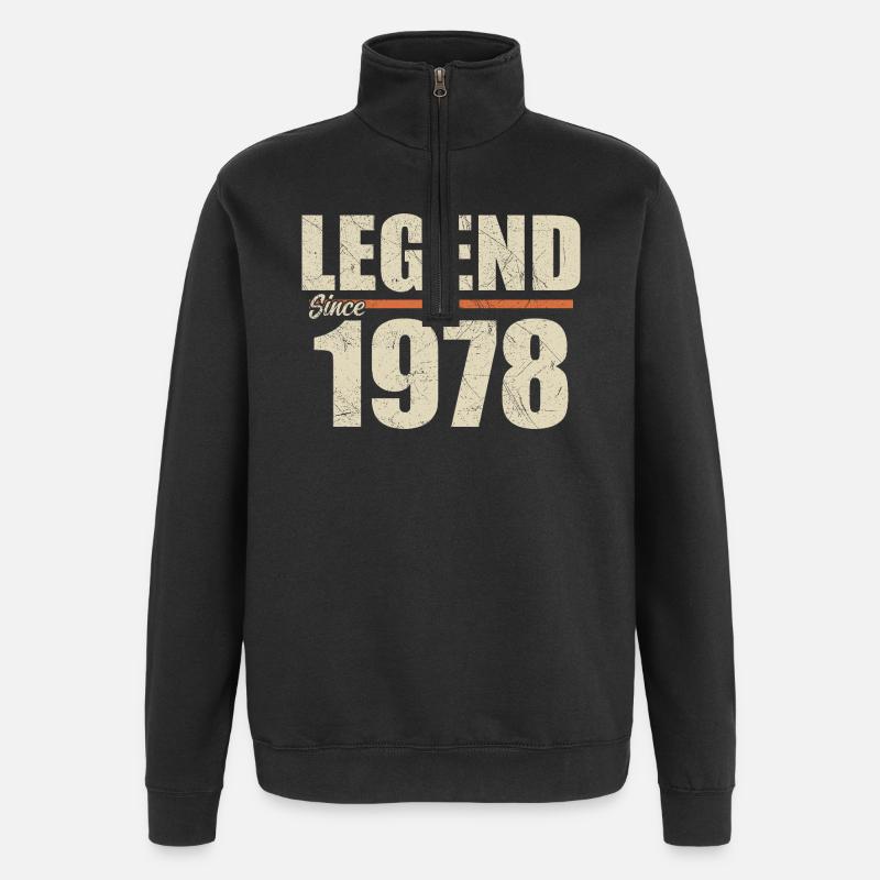 Birthday 1978 | Legend since 1978 - Quarter-Zip Sweatshirt - black