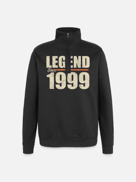 Anniversary 1999 | Legend since 1999 - Quarter-Zip Sweatshirt - black