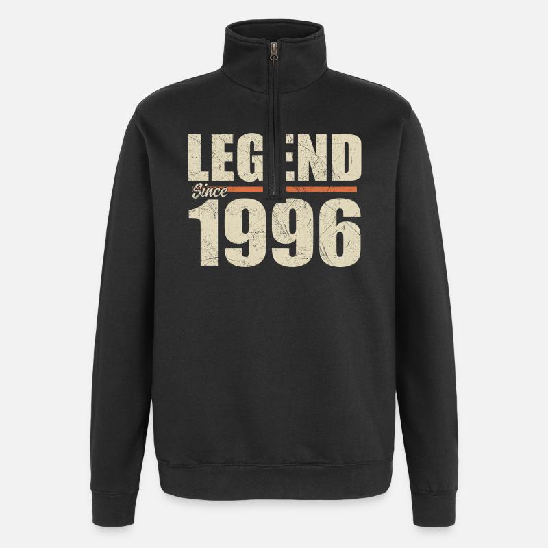 Anniversary 1996 | Legend since 1996 - Quarter-Zip Sweatshirt - black