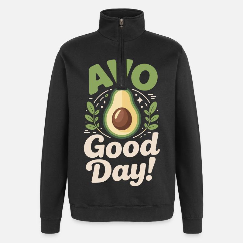 Avo Good Day - Quarter-Zip-Sweatshirt - Schwarz