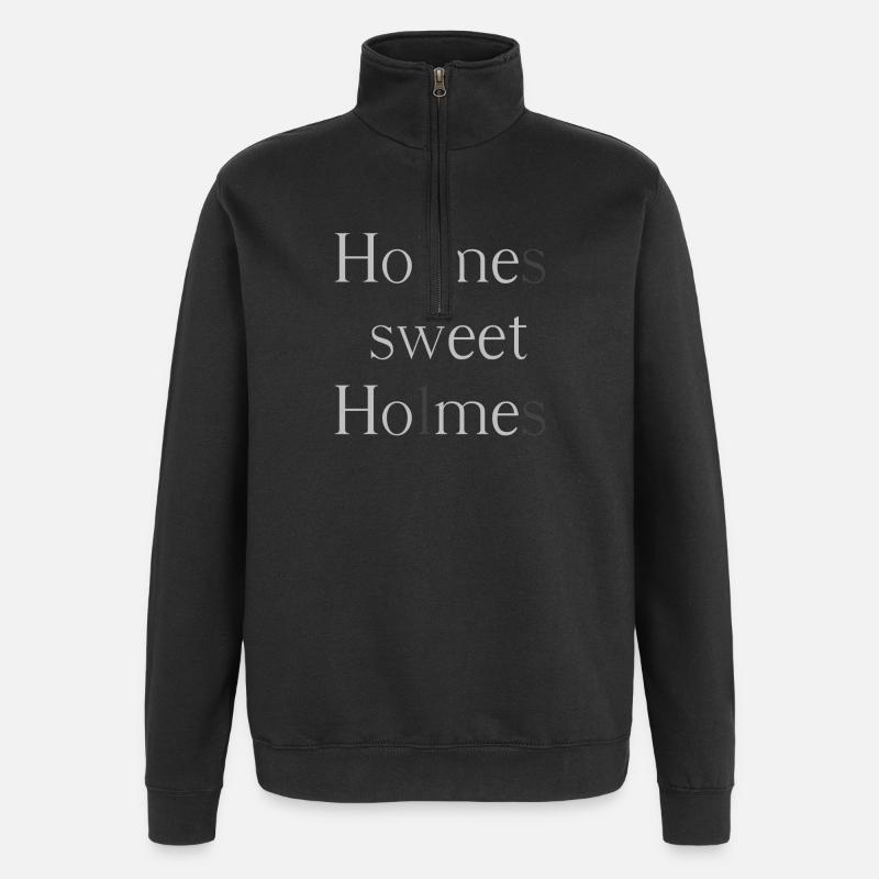Holmes, sweet Holmes - Quarter-Zip Sweatshirt - black