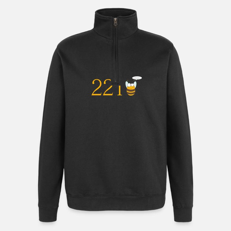 221bee - Quarter-Zip Sweatshirt - black