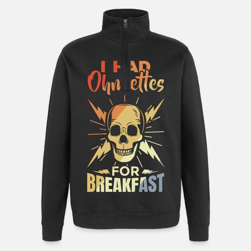 Funny electronics saying - Quarter-Zip Sweatshirt - black