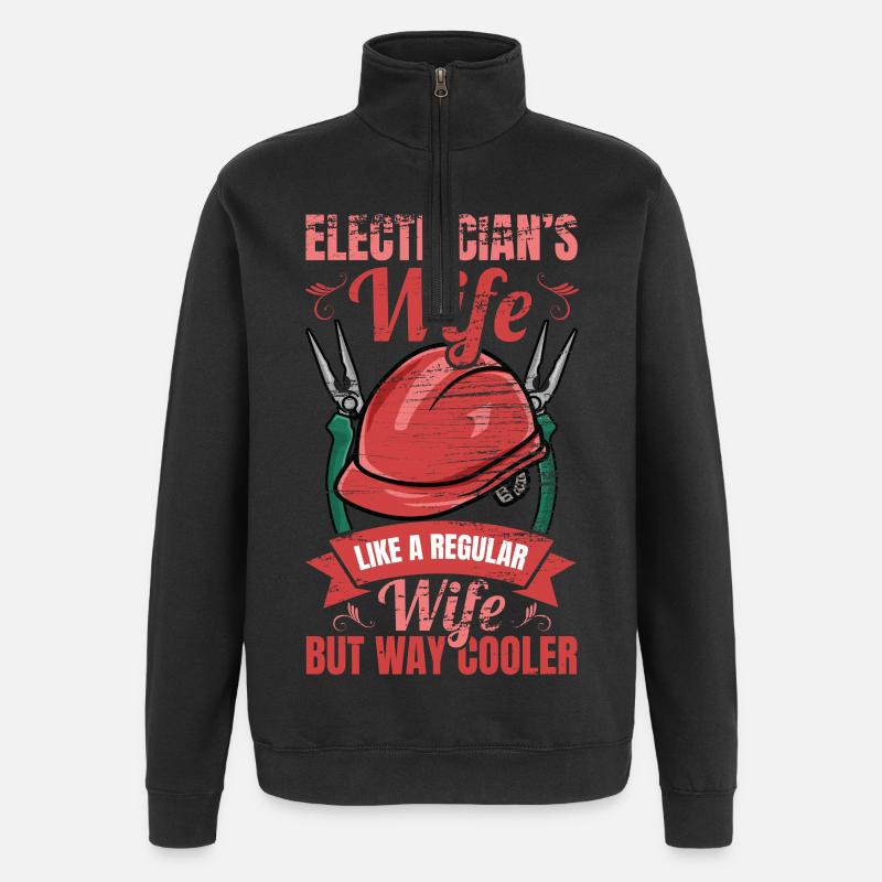 Technicien en électronique - Sweat à zip 1/4 - noir