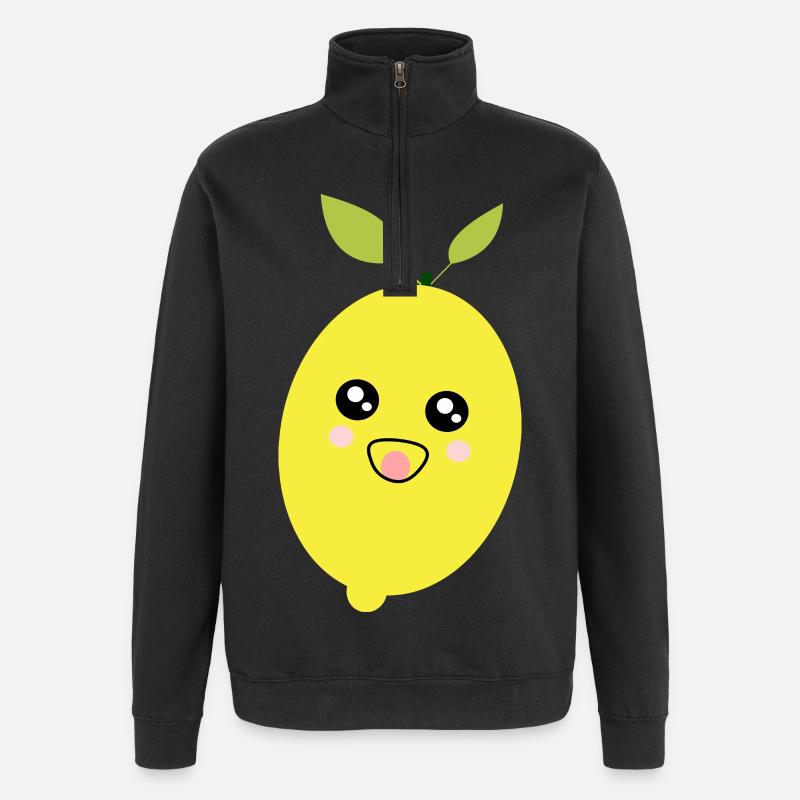 Carnaval, Carnaval, Costume, Lemon - Sweat à zip 1/4 - noir