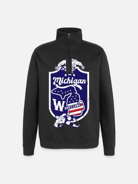 Michigan Wrestling - Quarter-Zip Sweatshirt - black
