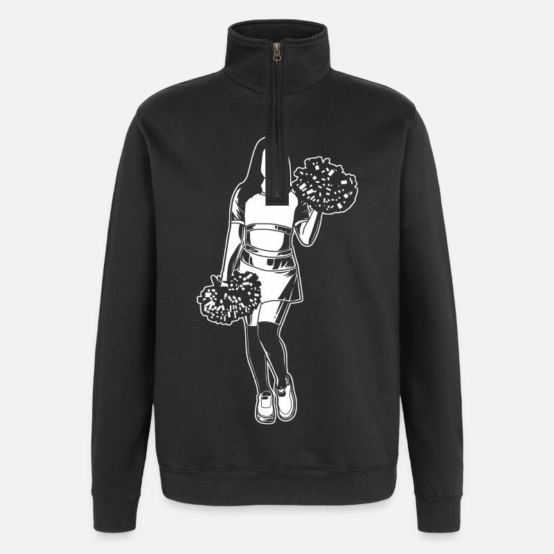 Cheerleader - Sweat à zip 1/4 - noir