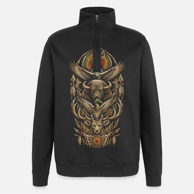 Archery Archer - Quarter-Zip Sweatshirt - black
