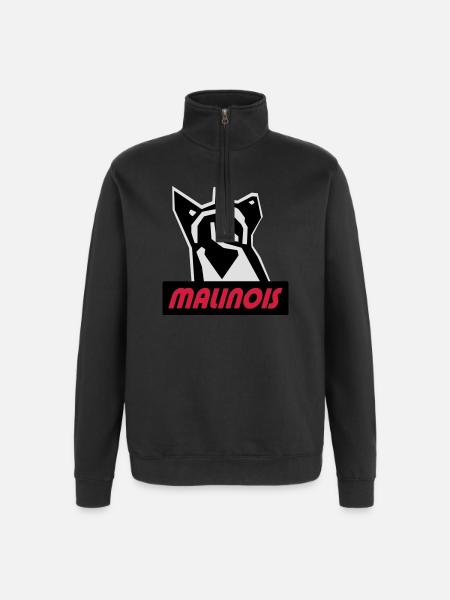 malinois - Quarter-Zip Sweatshirt - black