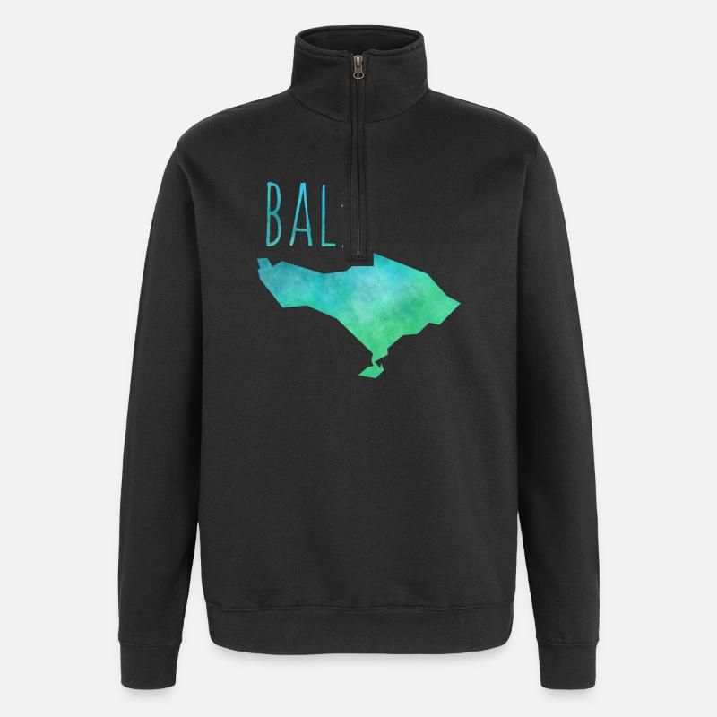 bali - Sweat à zip 1/4 - noir