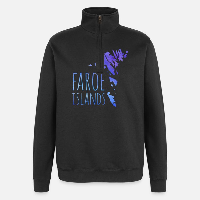 faroe - Quarter-Zip Sweatshirt - black