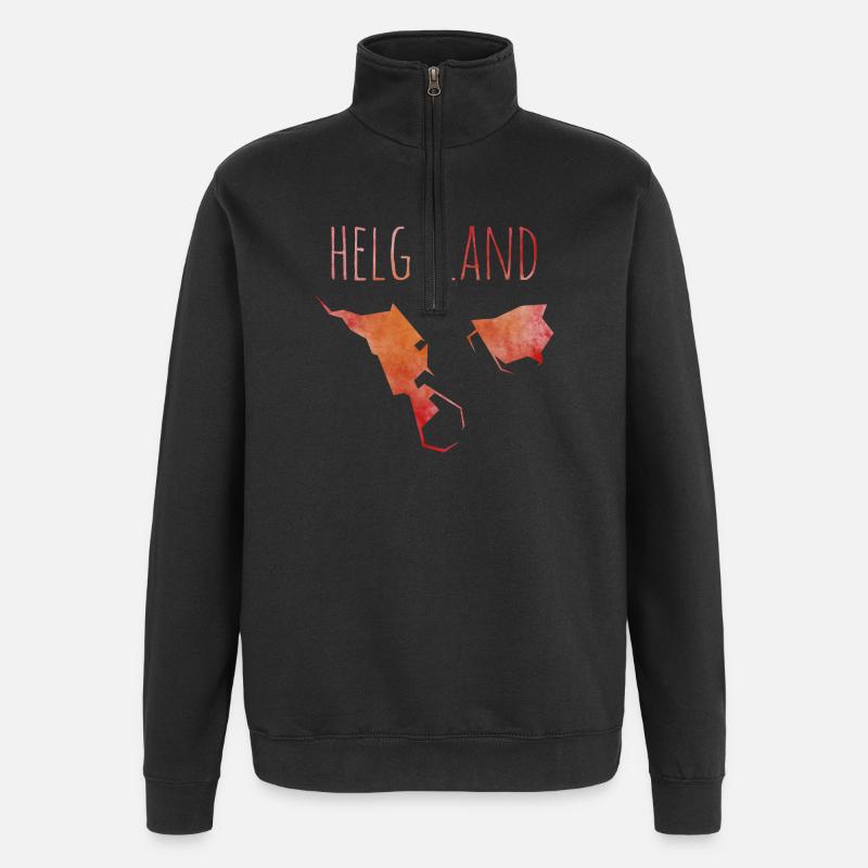 helgoland - Sweat à zip 1/4 - noir