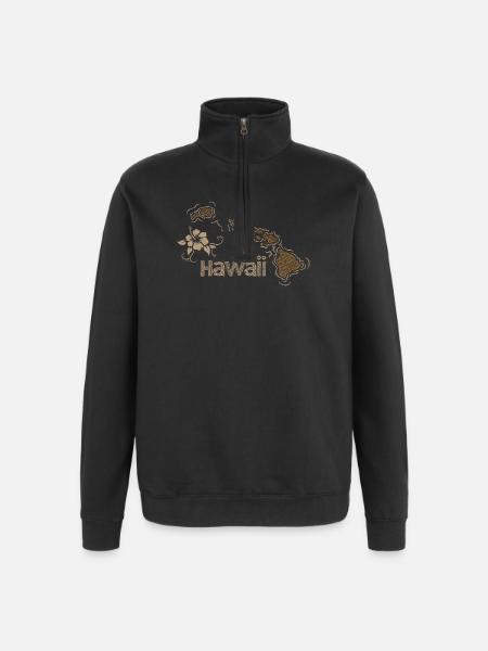 Hawaii - Quarter-Zip Sweatshirt - black