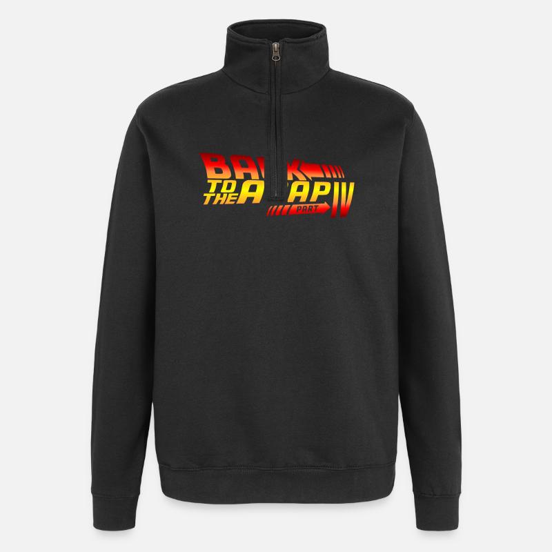Back To The ABAP - Quarter-Zip-Sweatshirt - Schwarz