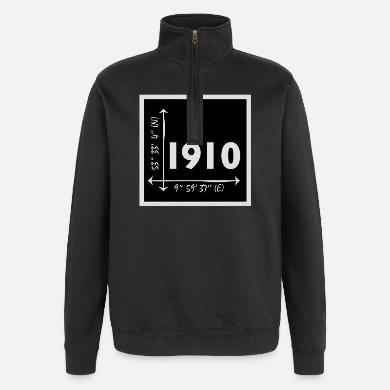 St. Pauli - Quarter-Zip-Sweatshirt - Schwarz