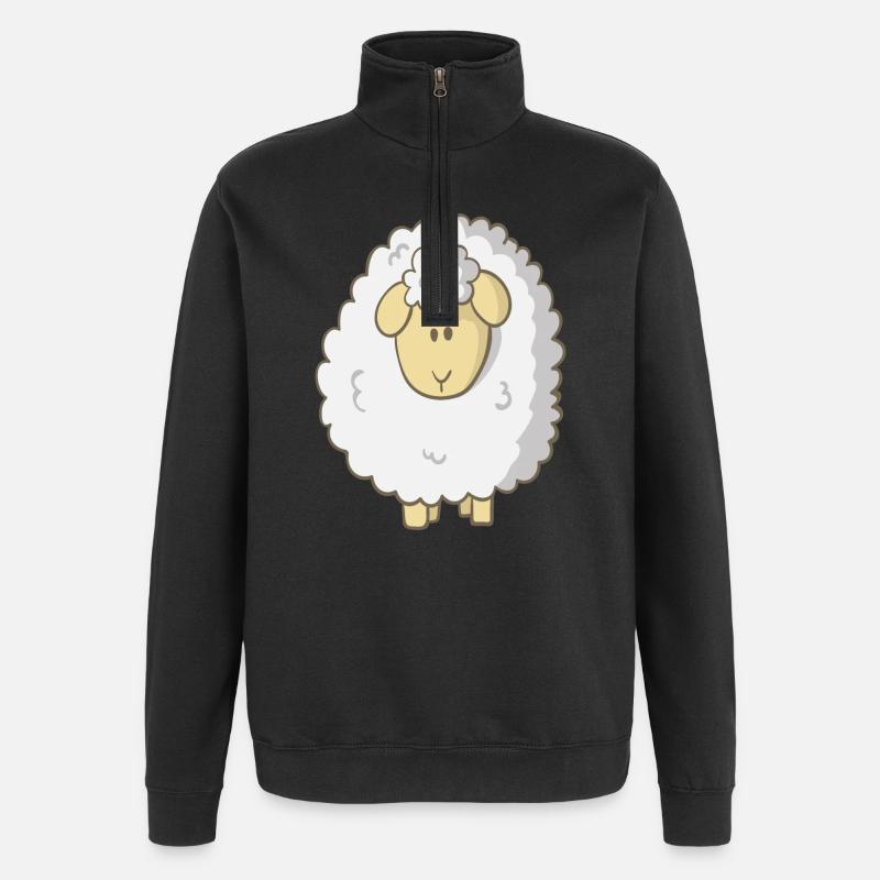 Mouton - Sweat à zip 1/4 - noir