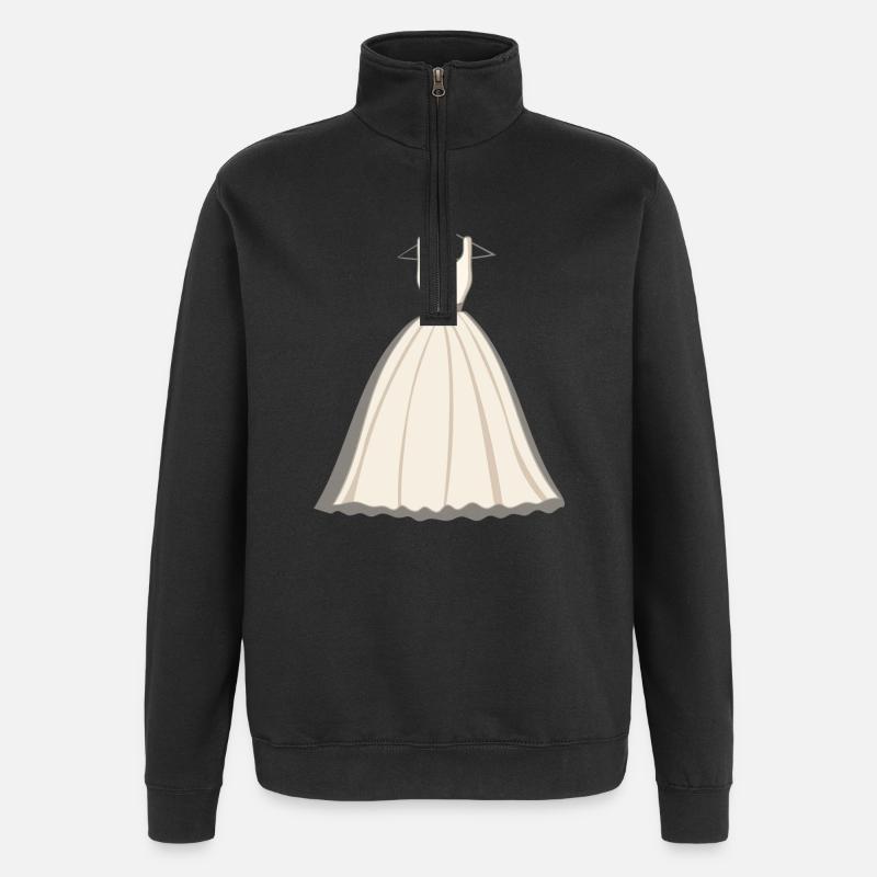 BRAUTKLEID - Quarter-Zip-Sweatshirt - Schwarz